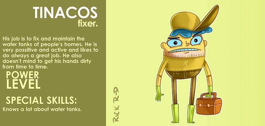 249_Cartoon_Water_Tank_Fixing_Plumber_who_likes_to_do_a_great_job