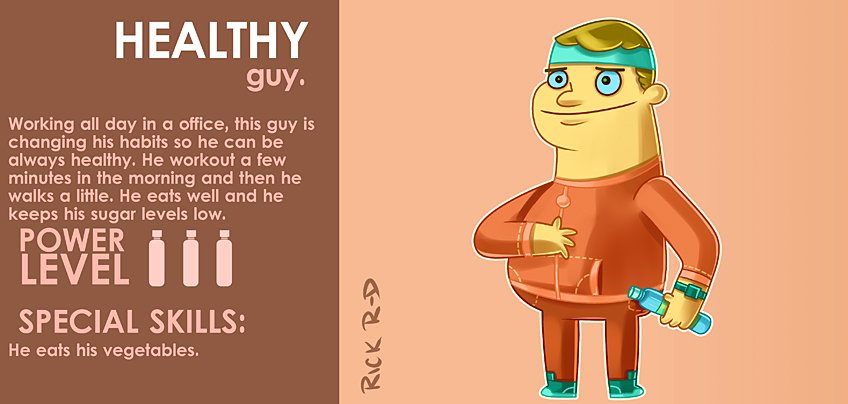 266_Cartoon_Chubby_Guy_who_Workout_to_get_Healthy