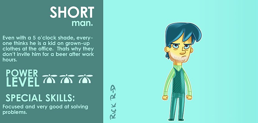 285_Cartoon_Short_Guy_who_looks_like_a_kid_at_Work