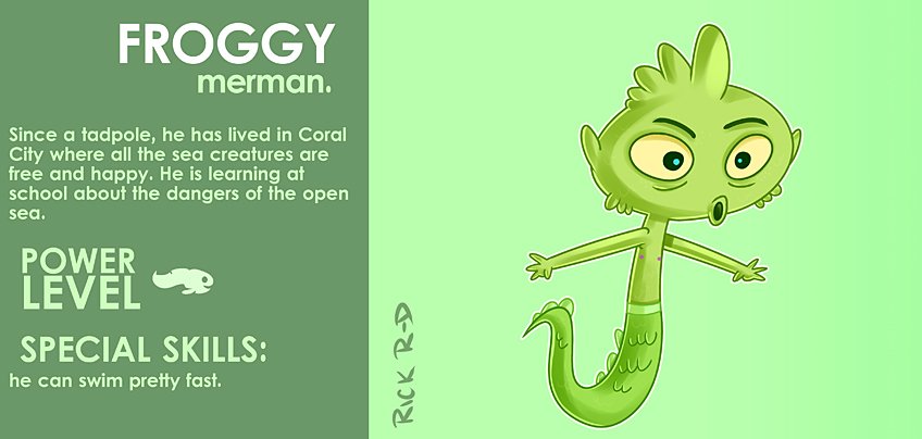 289_Cartoon_Weird_Merman_who_looks_like_a_Frog