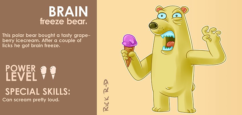 303_Cartoon_polar_Bear_with_Brain_Freeze_enjoying_an_Ice_Cream_by_Rick_ruiz-Dana