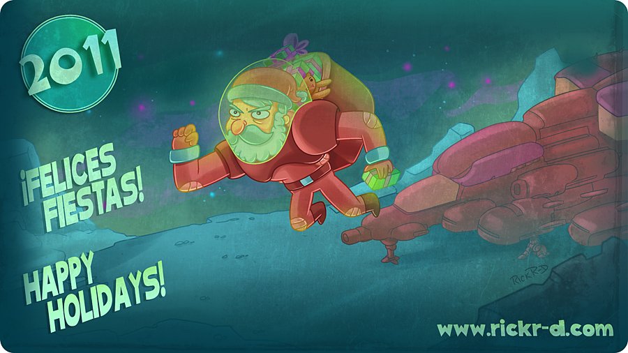 happy_holidays_felices_fiestas_2011_space_sci-fi_santa_by_RickR-D