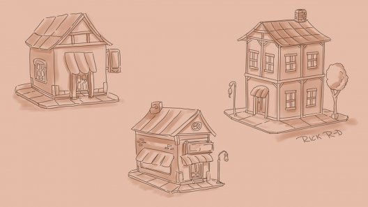Desarrollo_arte_concepto_ciudad_medieval_RPG__cartoon_casas_edificios_1_31-08-2012_por_Rick_Ruiz-Dana