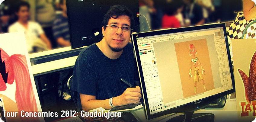 Rick “R-D“ Ruiz-Dana en la convencion Tour ConComics de Guadalajara 2012