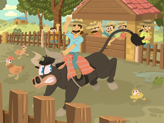 Toro, Ilustración de libro infantil