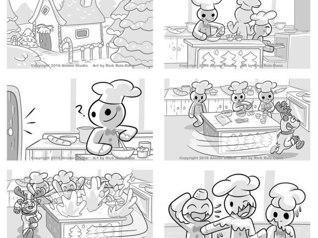 S-Mart Navidad 2016 Correle Storyboard Galletas -Atomo Studio y Rick Ruiz-Dana